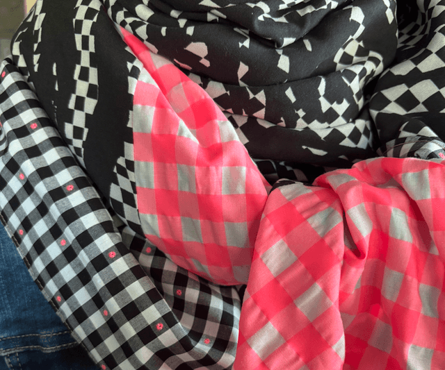 FOULARD DAMIER 