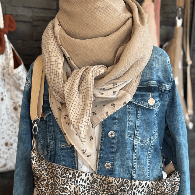 ÉCHARPE BEIGE AUTOMNE 
