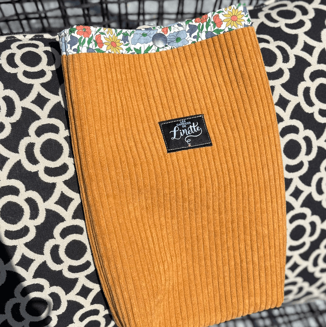 POCHETTE VELOURS CAMEL & LIBERTY 