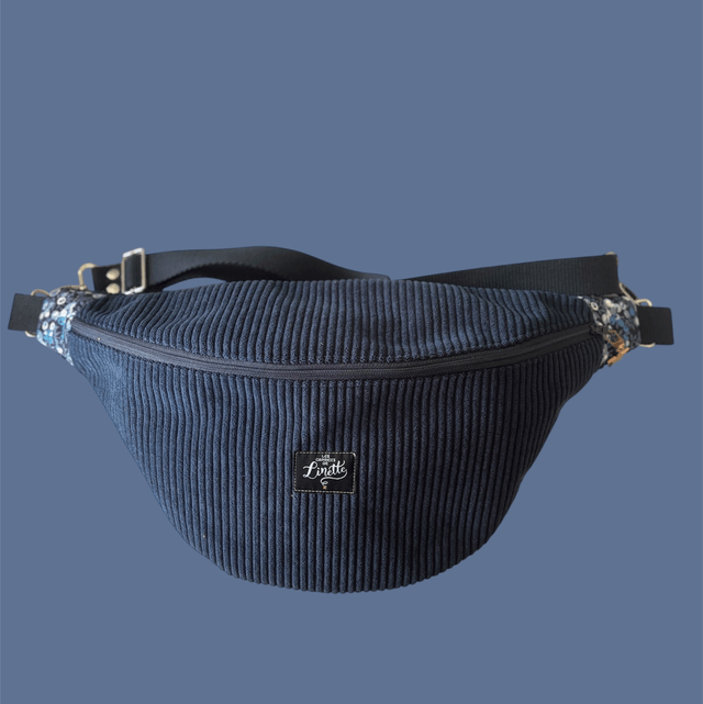 BANANE VELOURS BLEU MARINE 