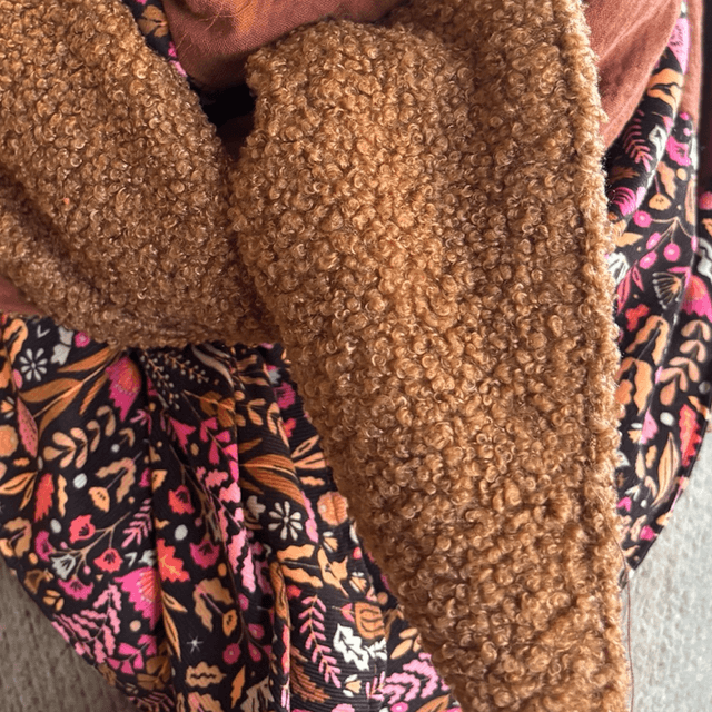 ÉCHARPE BRUME CHOCOLAT – Collection Jardin Secret 