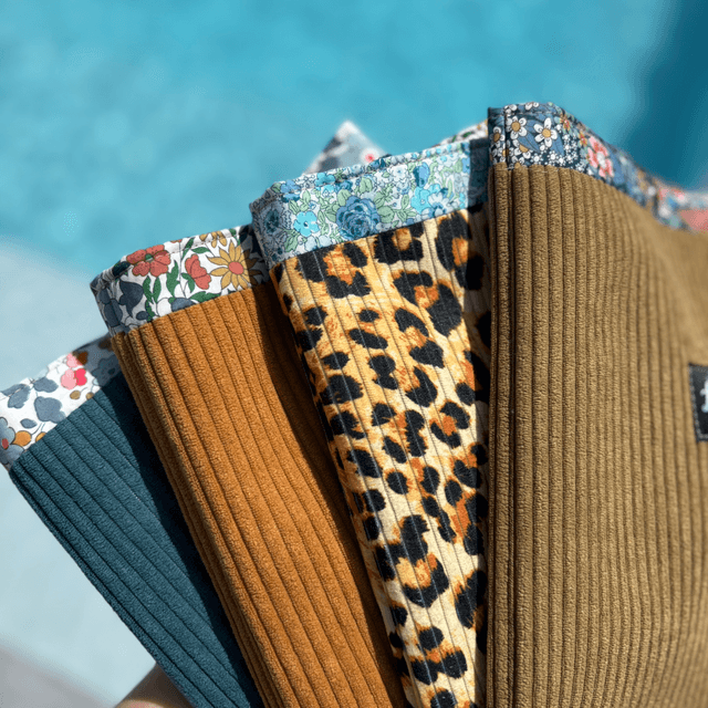 POCHETTE VELOURS CAMEL & LIBERTY 