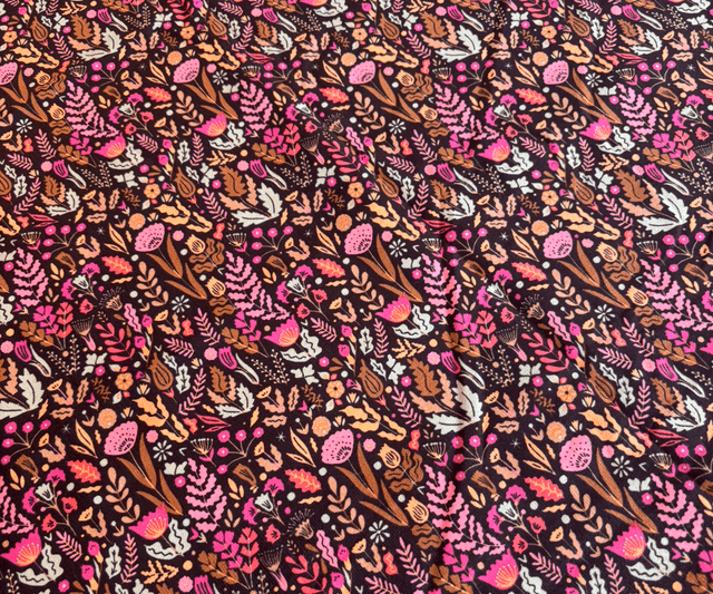 ÉCHARPE FEU DE BOIS – Collection Jardin Secret