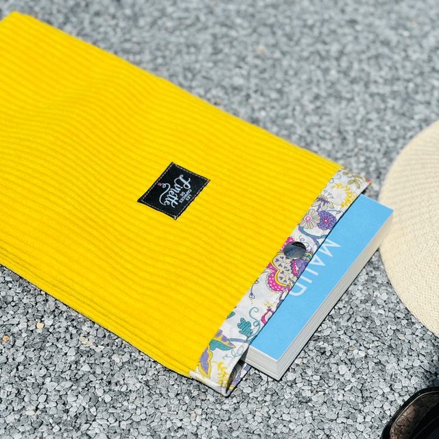 POCHETTE VELOURS COLZA & LIBERTY 