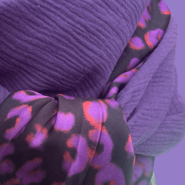 ÉCHARPE VIOLETTE & BLACK 