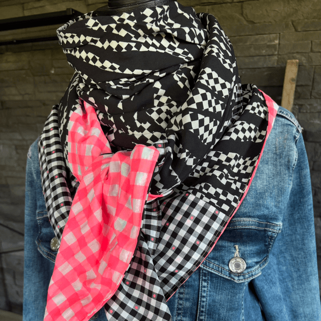 FOULARD DAMIER 