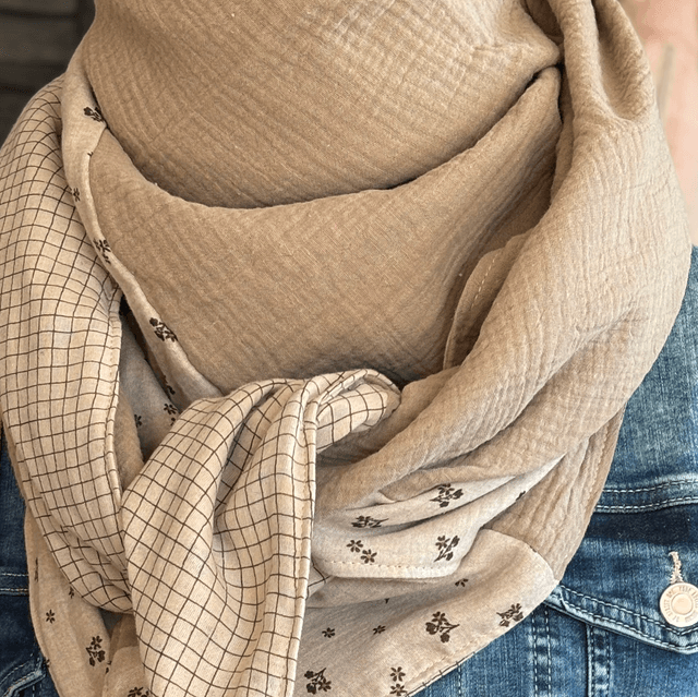 ÉCHARPE BEIGE AUTOMNE 