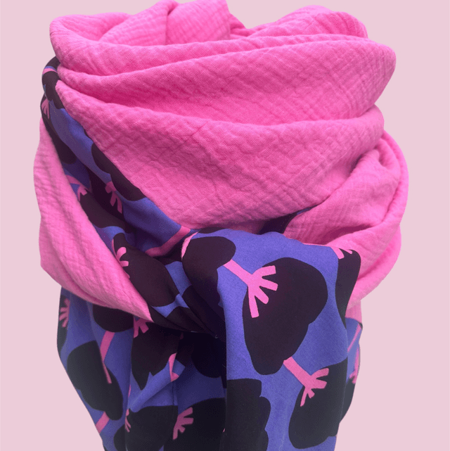 ÉCHARPE ROSE BONBON 