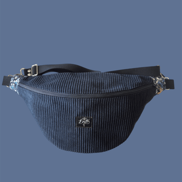 BANANE VELOURS BLEU MARINE 