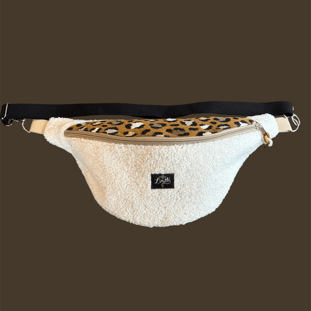 SAC BANANE LÉOPARD &amp; BOUCLETTE 