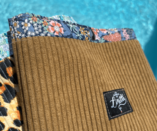 POCHETTE VELOURS TABAC &amp; LIBERTY 