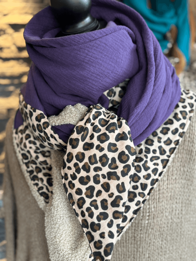 ÉCHARPE COCOON VIOLET SAUVAGE