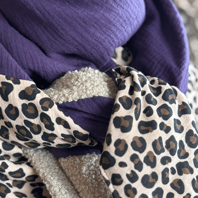 ÉCHARPE COCOON VIOLET SAUVAGE