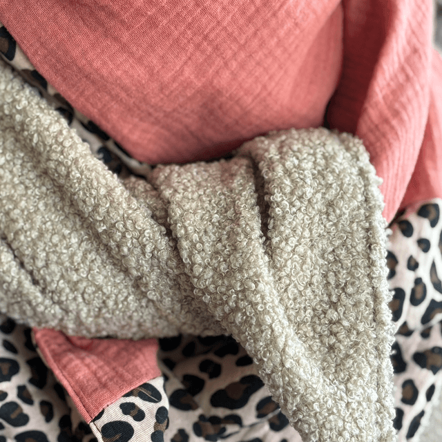 ÉCHARPE COCOON ROSE PÊCHE